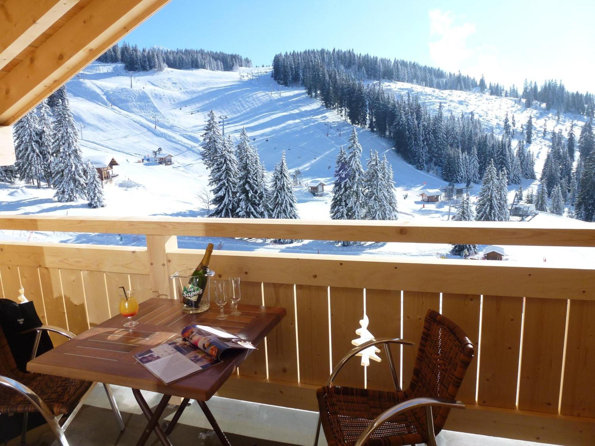 Hotel Restaurant "Les Sapins" Wellness & Gourmet Manigod Buitenkant foto