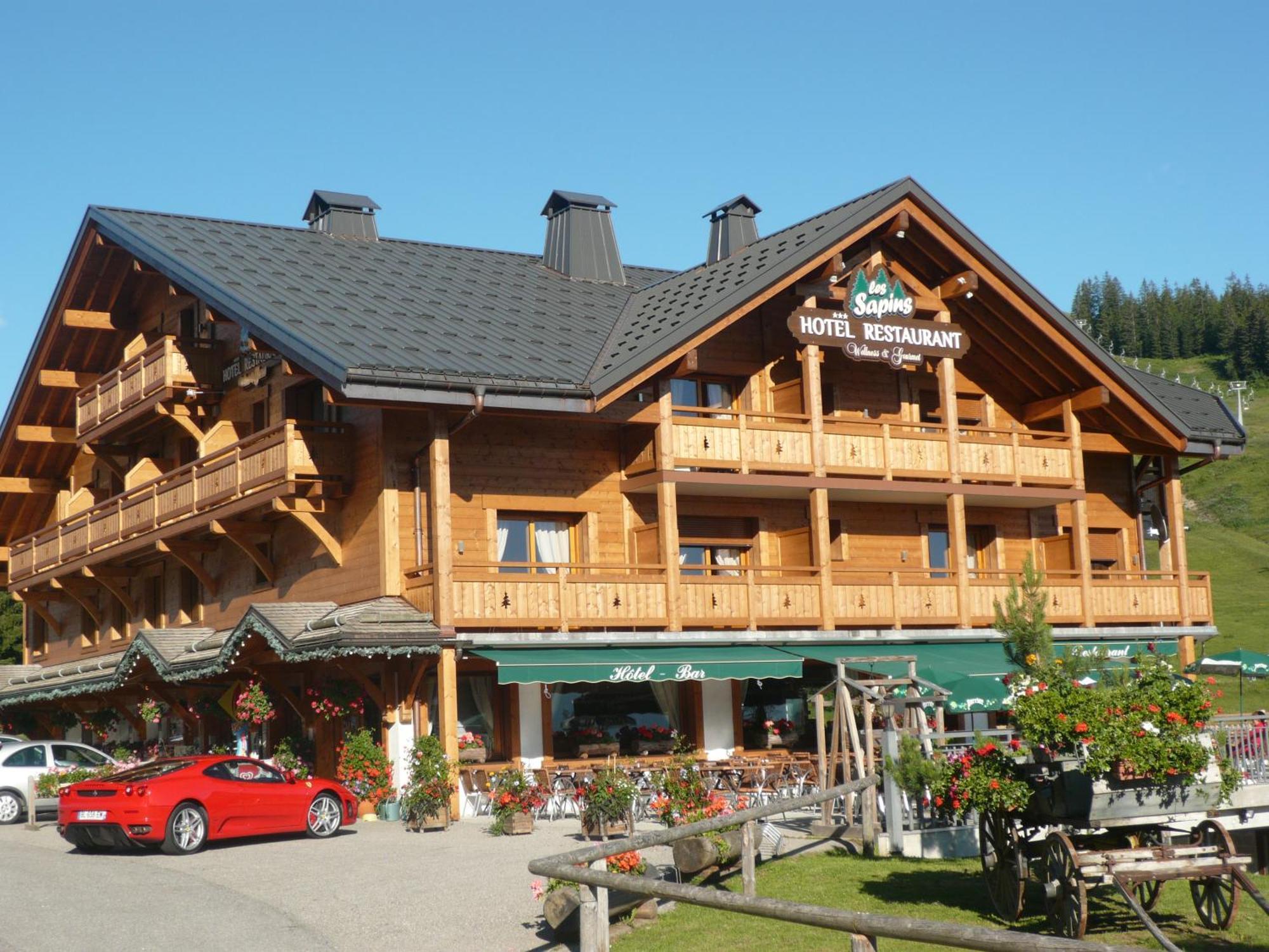 Hotel Restaurant "Les Sapins" Wellness & Gourmet Manigod Buitenkant foto