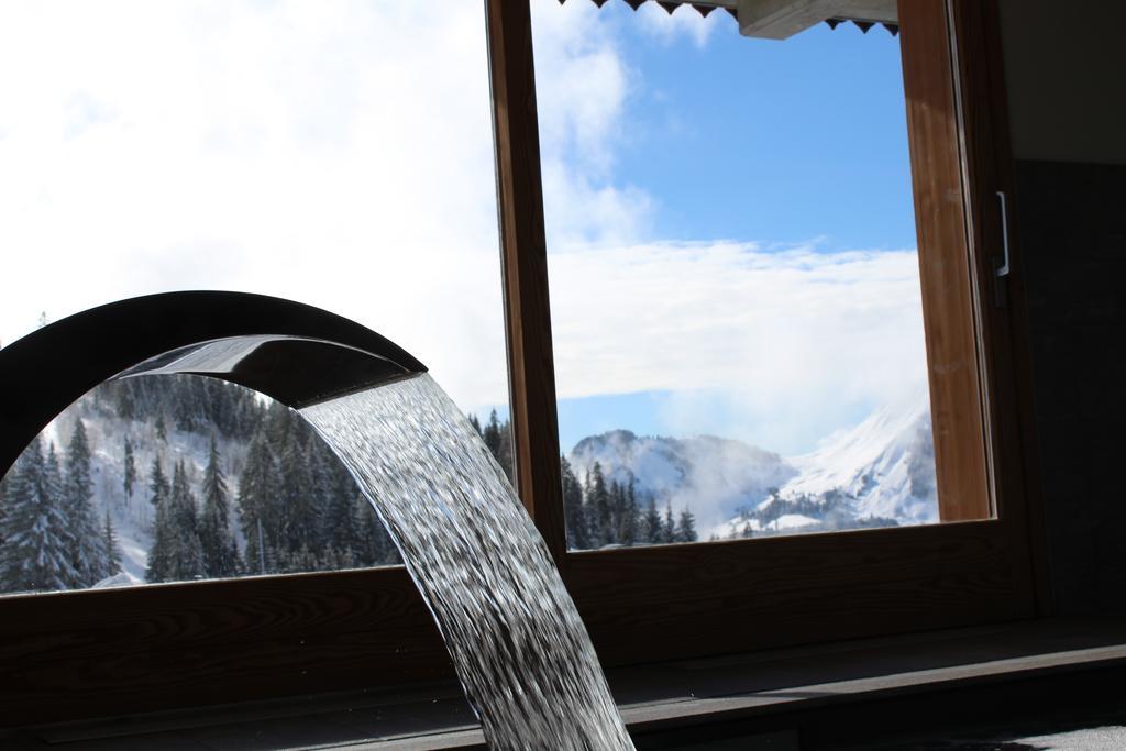 Hotel Restaurant "Les Sapins" Wellness & Gourmet Manigod Buitenkant foto