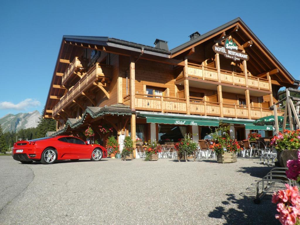 Hotel Restaurant "Les Sapins" Wellness & Gourmet Manigod Buitenkant foto