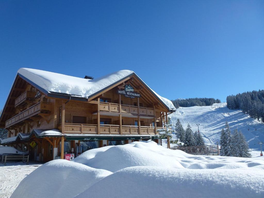 Hotel Restaurant "Les Sapins" Wellness & Gourmet Manigod Buitenkant foto